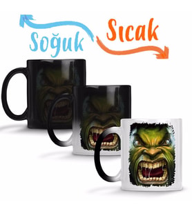 Hulk Sihirli Kupa Bardak Porselen
