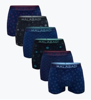 Malabadi Desenli Modal Erkek Boxer 6 Adet 6M252 (Karışık)