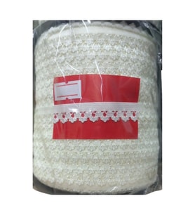 Çamaşır Lastiği Dantelli 1 Cm 1 Metre Ekru