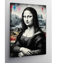 Kanvas Tablo Sokak Stili Mona Lisa