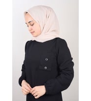 Düz Renk Bambu Kraş Eşarp - Desen-01 - Renk-18-59