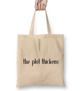 Books The Plot Thickens Bez Çanta Uzun Saplı