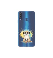 Samsung Galaxy A20S ile Uyumlu Splash Mirket Tasarımlı Şeffaf Silikon Kılıf