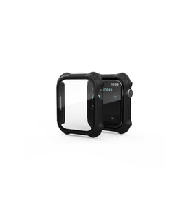 Apple Watch 7 41mm Uyumlu Tank Zırh Kasa ve Mat Görünümlü Ekran Koruyucu Zore Watch Gard 11 (Siyah)