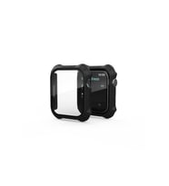 Apple Watch 7 41mm Uyumlu Tank Zırh Kasa ve Mat Görünümlü Ekran Koruyucu Zore Watch Gard 11 (Siyah)