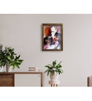 BK Home Atatürk Tasarımlı Doğal Masif Ahşap Çerçeveli Tablo 45x65cm-7