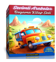 Sevimli Arabalar Boyama Kitap Seti (5 Kitap)