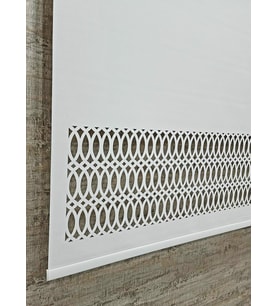 Stor Perde Desenli Lazer Kesim Kalın Kumaşlı BEYAZ ML102