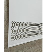 Stor Perde Desenli Lazer Kesim Kalın Kumaşlı BEYAZ ML102