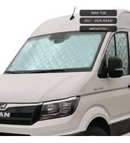 Motokaravan Ön ve Yan Camlar için Isı Yalıtım Güneşlik Güneşlik MAN TGE