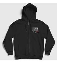 Presmono Unisex Siyah Mikasa Anime Attack On Titan Fermuarlı Kapüşonlu Sweatshirt 124400tt