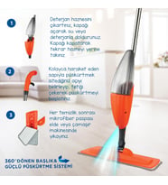 Flash Sprey Mop Su Püskürtmeli Temizlik Seti