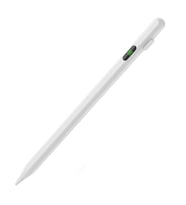 K-2268 Dijital Göstergeli Universal Kapasitif Stylus iPad Tablet Dokunmatik Kalem (Beyaz)