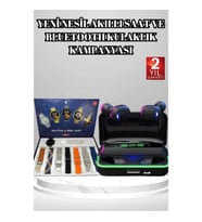 Mey İthalat® Powerbank Bluetooth Kulaklık Ve Akıllı Saat 7 Kordonlu Metal Kordon Plastik Kordon