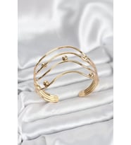 Pirinç Gold Renk Kadın Bileklik - TJ-BB8054