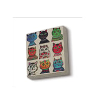 Kediler Baskılı Taş Magnet 5X5