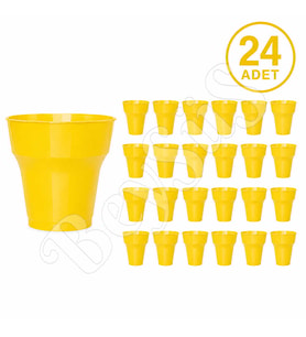 Parti Plastik Bardak 24lü Sarı