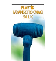 Kauçuk Tokmak Fayans Fayansçı Tokmağı Çekiç Seramik Karo Döşeme Parke Tadilat 50 lik Siyah
