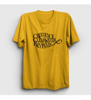 Presmono Unisex Sarı Logo Creedence Clearwater Revival T-Shirt 490538tt (Sarı)