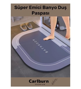 Özel Üretim Nano Teknoloji Kaymaz Kauçuk Hızlı Kuruma Nappa Deri Süper Emici Banyo Duş Paspası