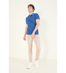 Giyim Dünyası Erkek 5 Cep Slim Fit Kot Pantolon Bej