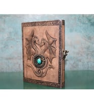 Taşlı Deri Defter Model 8 (Çok Renkli)