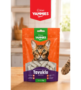 Kiwi Pets Kyct-50355 Yammies Dondurularak Kurutulmuş Tavuklu Kedi Otlu Mama 3*20 Gr