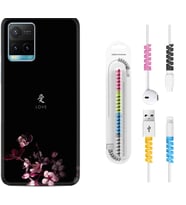 Vivo Y11S Y21S Y20 Y20S Y70 Kılıf Kablo Koruma Spiral Silikon Love 1629