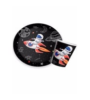 Uzay Temalı Tabak Bardak Set 8 Li