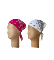 %100 Pamuklu Klasik Desen Unisex 2li Bandana Seti Renkli Bandana Etnik Desenli A Kalite Bandana