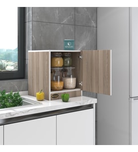 Kenzlife kapaklı mutfak dolabı melek39 crd 039x039x39 banyo ofis komodin (m) (Karışık)