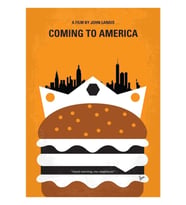 No402- Coming To America Tablo Ahşap Poster Dekoratif
