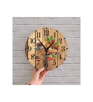 bilge Tasarım 2D GÖRÜNÜMLÜ MUTFAK Duvar Saati 35 x 35 CM (Çok Renkli)
