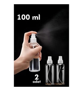 Turk Püskürtücü Boş Sprey Şişe 100 Ml 2 ADET