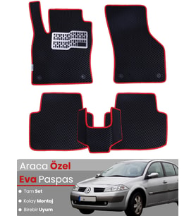 RENAULT MEGANE 2 SEDAN (2002-2008) Uyumlu EVA Paspas Tam Set–Oto Paspas,Araca Özel
