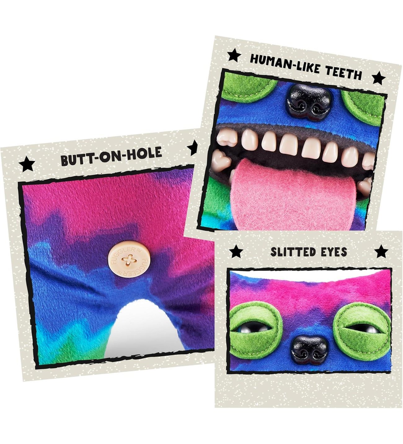 Laboratory Misfits Dişli Sevimli Peluş Oyuncak 23 cm Eğlenceli
