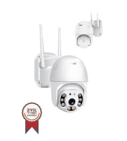 Torima CMR-12 Beyaz 360° Görüş Hareketli Wi-Fi Akıllı IP Güvenlik Kamerası Dış Mekan Kamerası