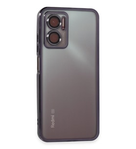 Redmi 10 5G Kılıf Lensli Silikon - Mor