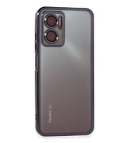 Redmi 10 5G Kılıf Lensli Silikon - Mor
