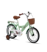 TommyBike Latte Sepetli, Elcikli 16 Jant Çocuk Bisikleti, 4-6 Yaş Çocuk Bisikleti (Su Yeşili)