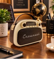 Crownwell Taşınabilir Bluetooth Retro Radyo Arizona Serisi