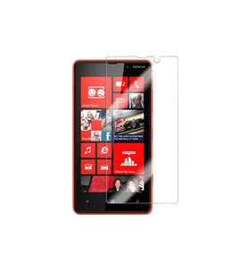 Nokia Lumia 820 Uyumlu Kılıf Dostu Ön Koruma Cam Ekran Koruyucu