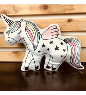 Unicorn Tasarımlı Yumuşak Peluş Yastık