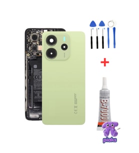 Redmi Note 14 4G Arka Kapak Pil Batarya Kapağı Kamera Lensli 24117RN76G Uyumlu + Tamir Kiti