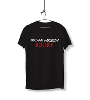 Tek Mal Varlığım Acılarım Yazılı Unisex Siyah Sıfır Yaka Tişört