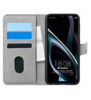 Microsonic Reeder P13 Blue Max 2021 128 GB Kılıf Fabric Book Wallet Gri