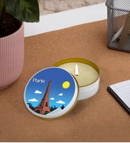 Paris Tasarımlı 2'li Kokulu Mum