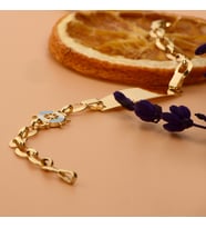 ÇGK KUYUMCULUK Çocuk Künye Altın Bileklik (Gold)