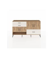 Arges Konsol 3 Raflı 3 Çekmeceli 4 Kapaklı 176x30x99 Çam-Çam/Aytaşı