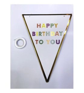 Dodes Happy Birthday To You Flama Bayrak Süsü